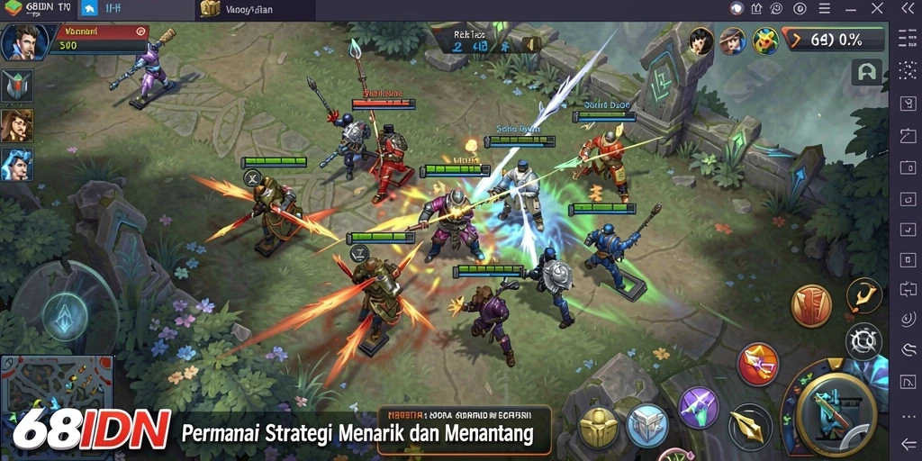 Tampilan menarik dari gameplay 68IDN dengan berbagai strategi.