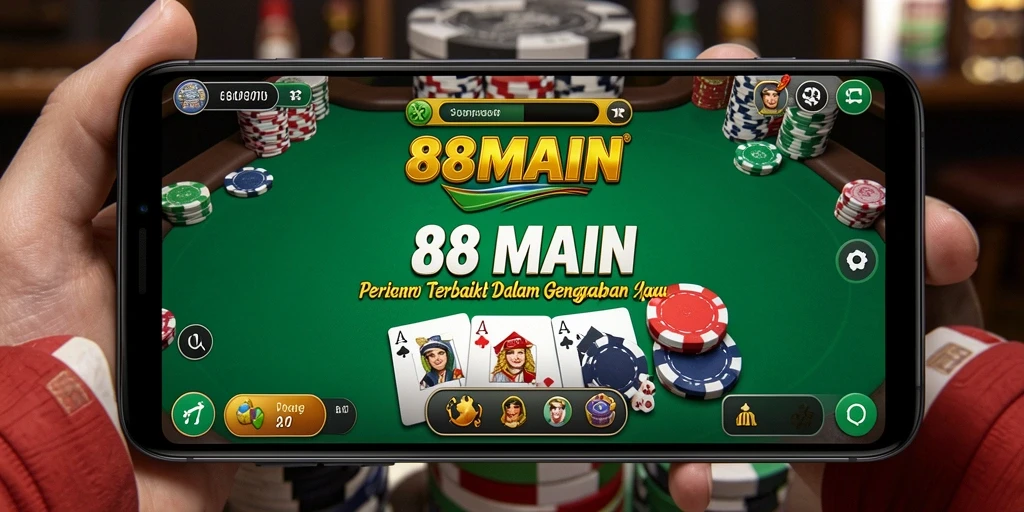 Tampilan gameplay Poker yang mengasyikkan di 88MAIN.