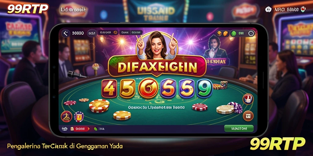 Tampilan antarmuka gameplay Live Casino 99RTP yang menarik.