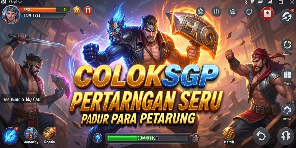 Screenshot COLOKSGP menampilkan aksi pertarungan yang intens.