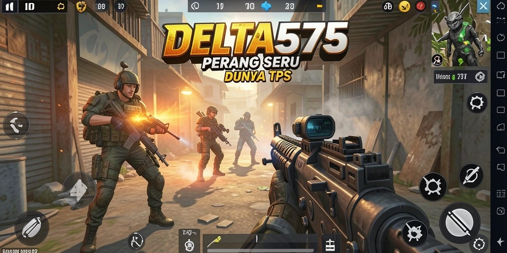 Tampilan seru dari pertempuran intens DELTA575 di arena TPS.