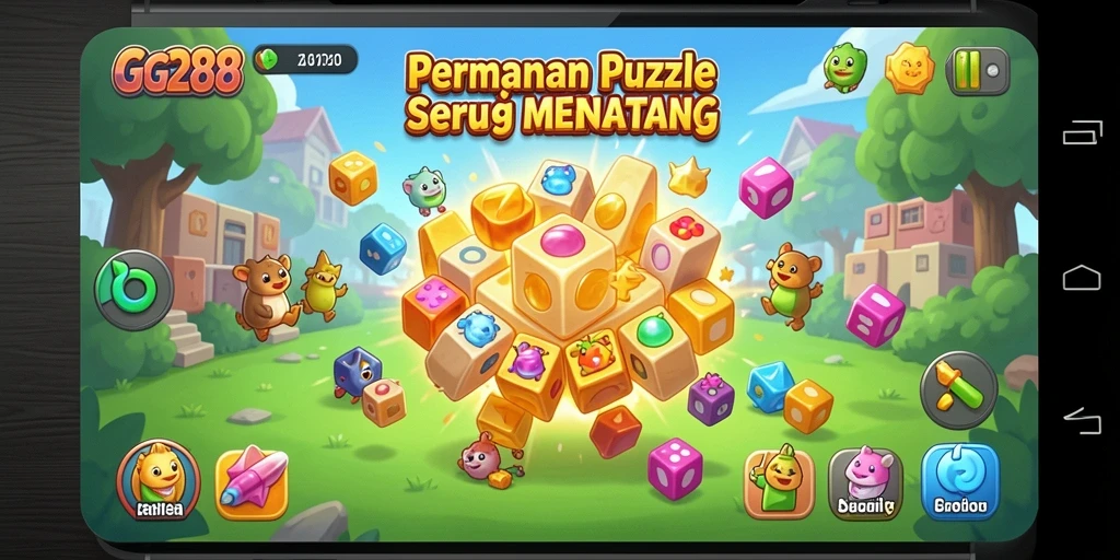 Tampilan gameplay GG288 dengan berbagai level puzzle yang menarik.