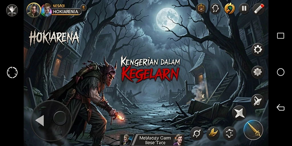Gameplay menegangkan di HOKIARENA menghadapi kegelapan.