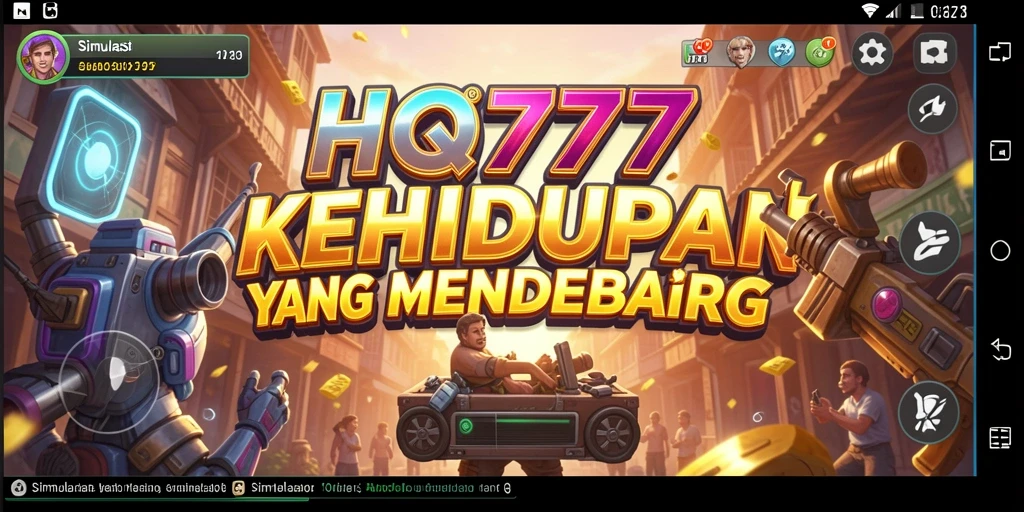Screenshot gameplay HQ777 menampilkan interaksi karakter dan aktivitas menarik.