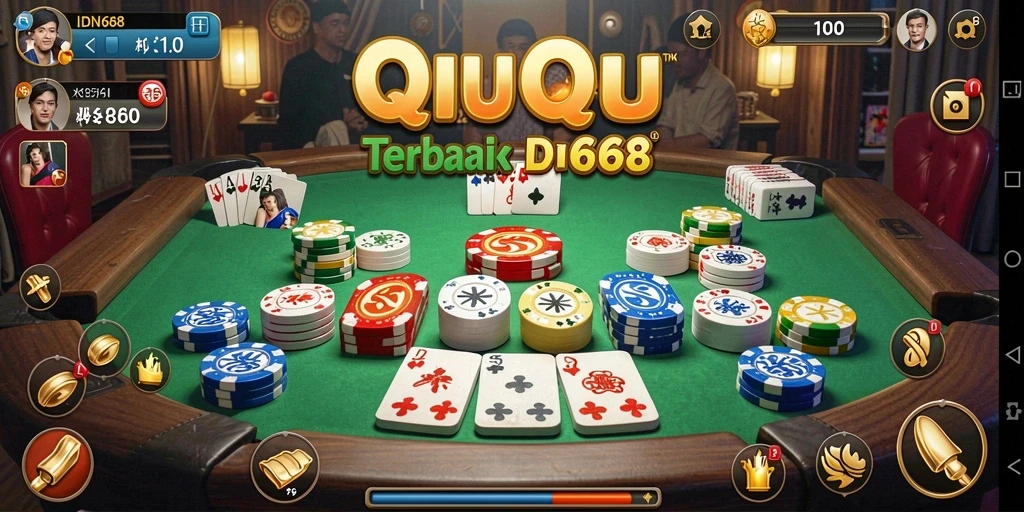 Tampilan gameplay QiuQiu yang menarik di IDN668.