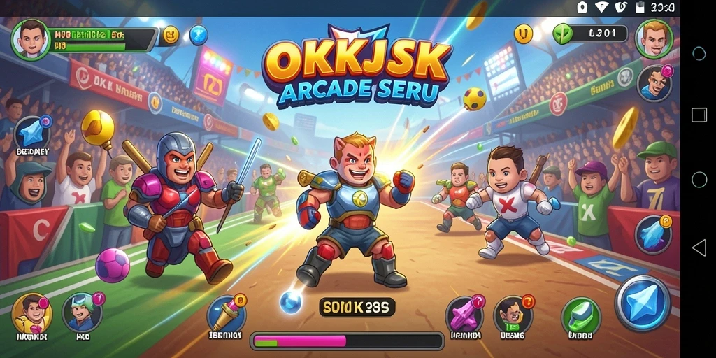 Tampilan gameplay seru dan menantang dalam OKJK.