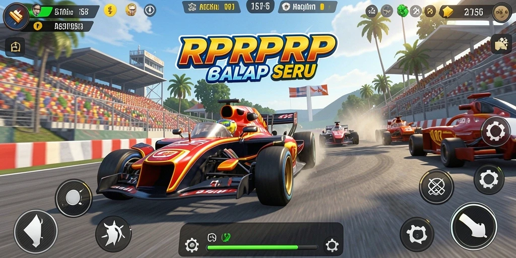 Gameplay menarik RPRPRP dengan balapan seru dan grafis luar biasa.