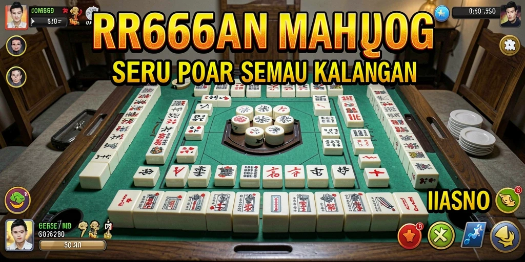 Screenshot gameplay RR666 yang menunjukkan aksi seru permainan Mahjong.