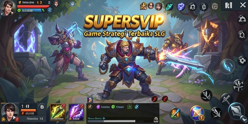 Tampilan gameplay mendebarkan dari SUPERSVIP yang penuh strategi.