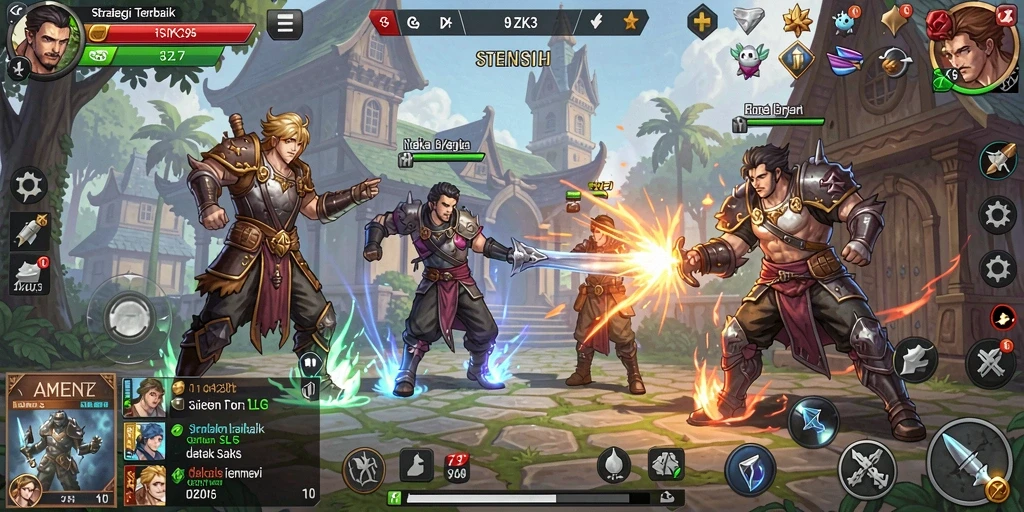 Tampilan gameplay yang menggambarkan strategi dalam ZK3.